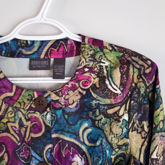 Colourful Patterned Jacket size 4 - Picture 4 of 8